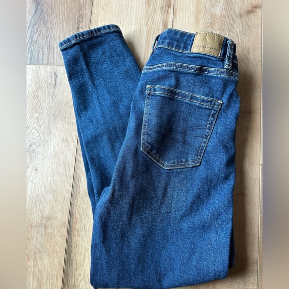 American Eagle Outfitters Dark Blue‎ Denim skinny mom size 0 - Picture 2 of 7